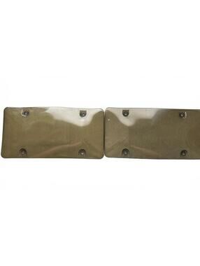 2 Pcs Tinted Unbreakable License Plate Covers